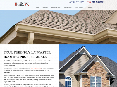 eawroofing.com snapshot