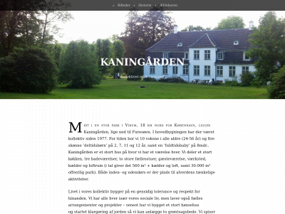 kaningaarden.dk snapshot