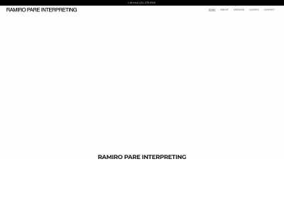ramiropareinterpreting.com snapshot