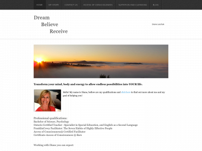 dream-believe-receive.com snapshot