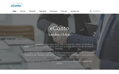 econtoweb.no snapshot
