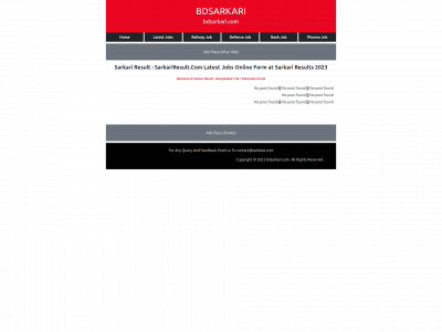 bdsarkari.com snapshot