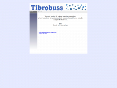 tibrobuss.se snapshot