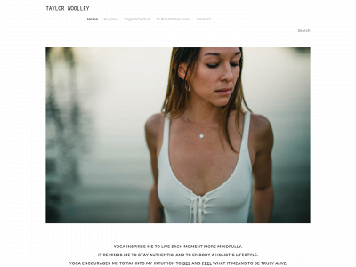 www.taylorwoolleyyoga.com snapshot