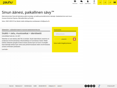 pauhu.fi snapshot