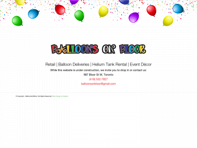 balloonsonbloor.com snapshot