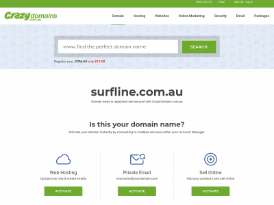 surfline.com.au snapshot