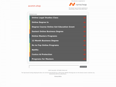 acomm.shop snapshot