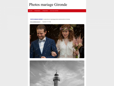 photosmariagegironde.fr snapshot