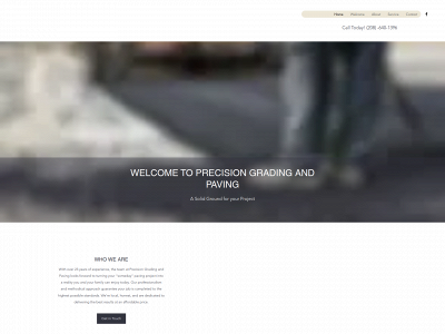 precisiongradeandpave.com snapshot