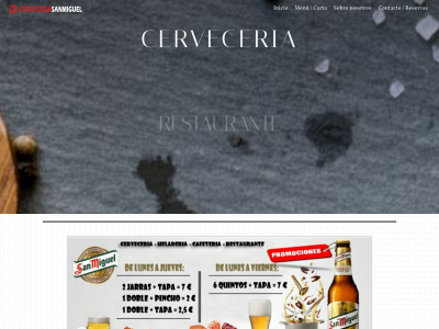 cerveceriasanmiguel.es snapshot