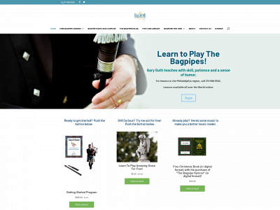 bagpipelessons.net snapshot