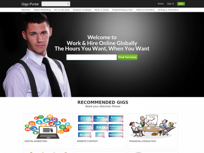 gigsportal.com snapshot