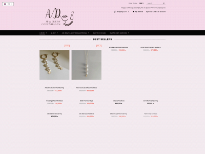 adjewellery.dk snapshot