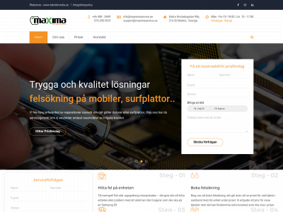maximaservice.se snapshot
