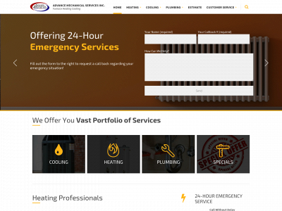 advancehomecomfort.com snapshot