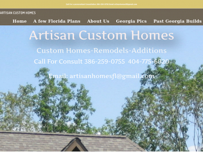 artisancustomhomesfl.com snapshot