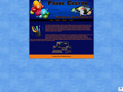 frankcaston.com snapshot