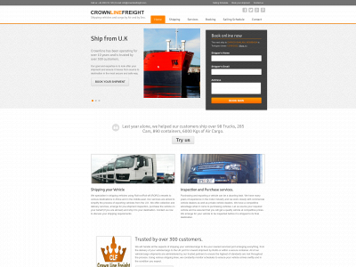 crownlinefreight.com snapshot