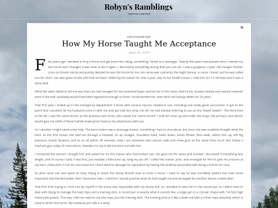robynsramblings.blog snapshot