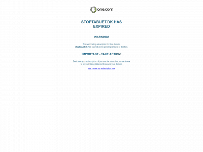 stoptabuet.dk snapshot