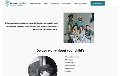 winslowinstitute.com snapshot