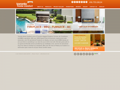 torontohomecomfort.com snapshot