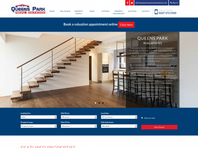 queensparkrealestates.co.uk snapshot