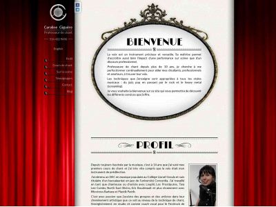 carolinegiguere.com snapshot