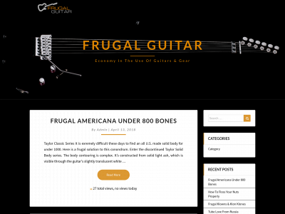 frugalguitar.com snapshot