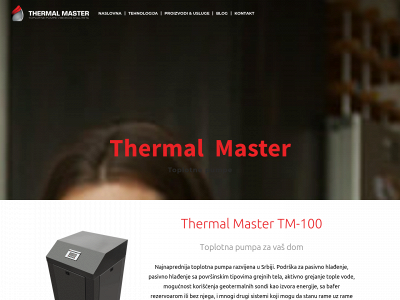 www.thermal-master.com snapshot