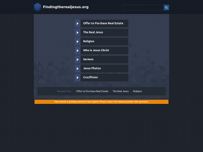 findingtherealjesus.org snapshot