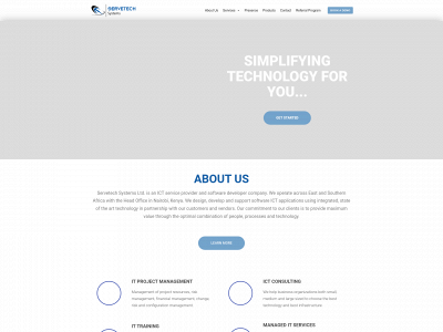 servetechsystems.com snapshot