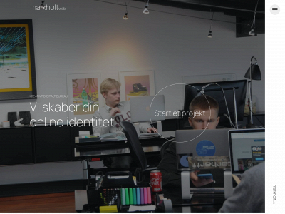 markholtwebdesign.dk snapshot