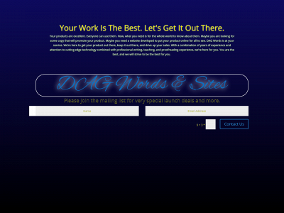 dagwordsandsites.com snapshot