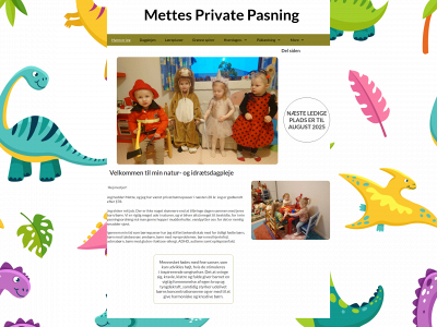 mettesprivatpasning.123hjemmeside.dk snapshot