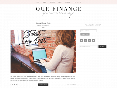 ourfinancejourney.com snapshot