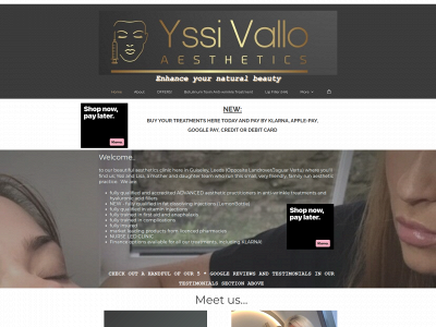 yssivalloaesthetics.com snapshot