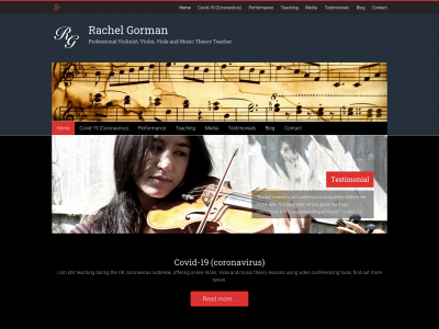 rachelgormanviolin.com snapshot