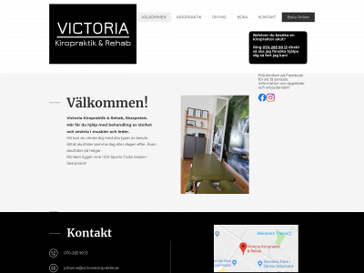 victoriakiropraktik.se snapshot