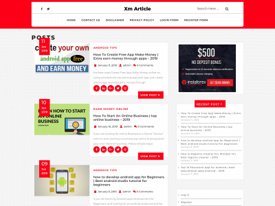 xmarticle.com snapshot