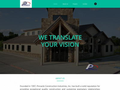 pinnacleconstruction.com snapshot