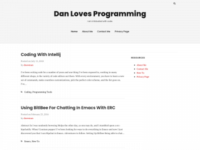 danlovesprogramming.com snapshot