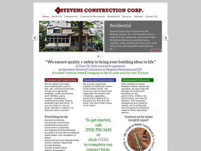 stevensconstructioncorp.com snapshot