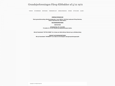 faarupklitbakker.dk snapshot