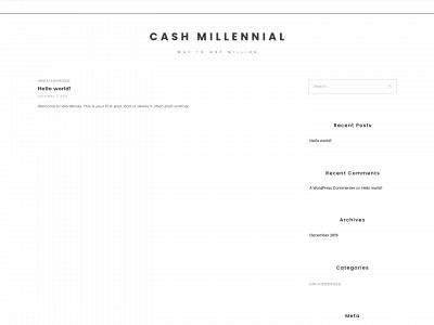 cashmillennial.com snapshot