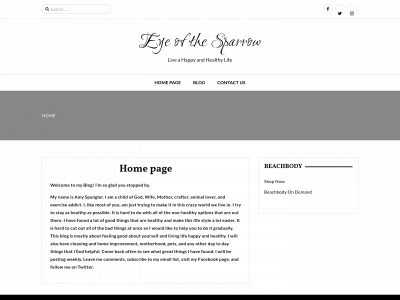 eyeofthesparrow.com snapshot
