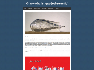 balistique-joel-serre.fr snapshot
