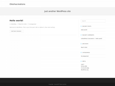 oteshacreations.com snapshot