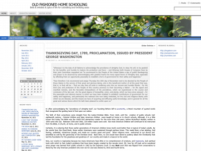 oldfashionedhomeschooling.com snapshot